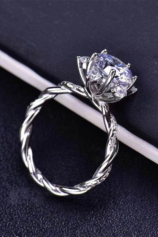 3 Carat Moissanite Twisted Ring - Tredona LLC