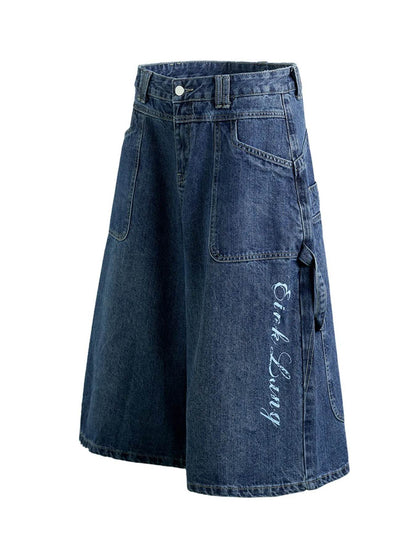 Men's Wash Denim Shorts - Tredona LLC