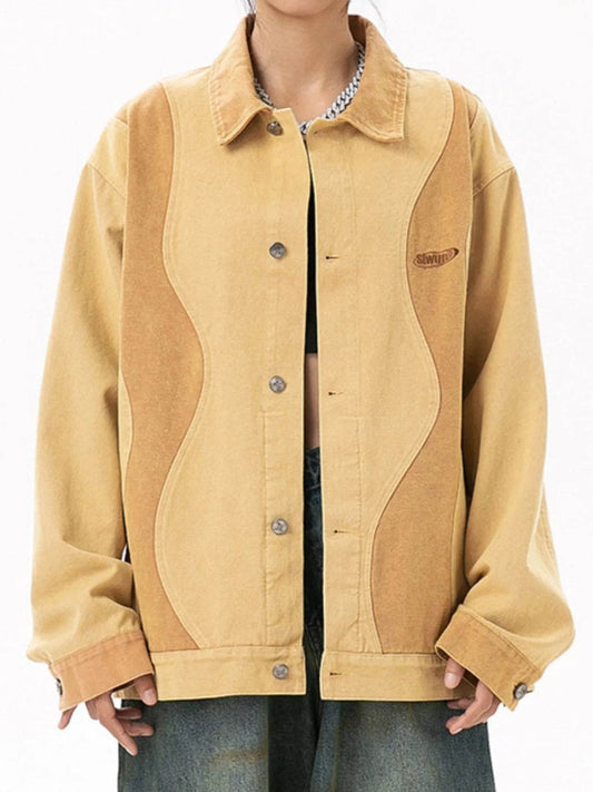 Men's Button Up Long Sleeve Jacket - Tredona LLC