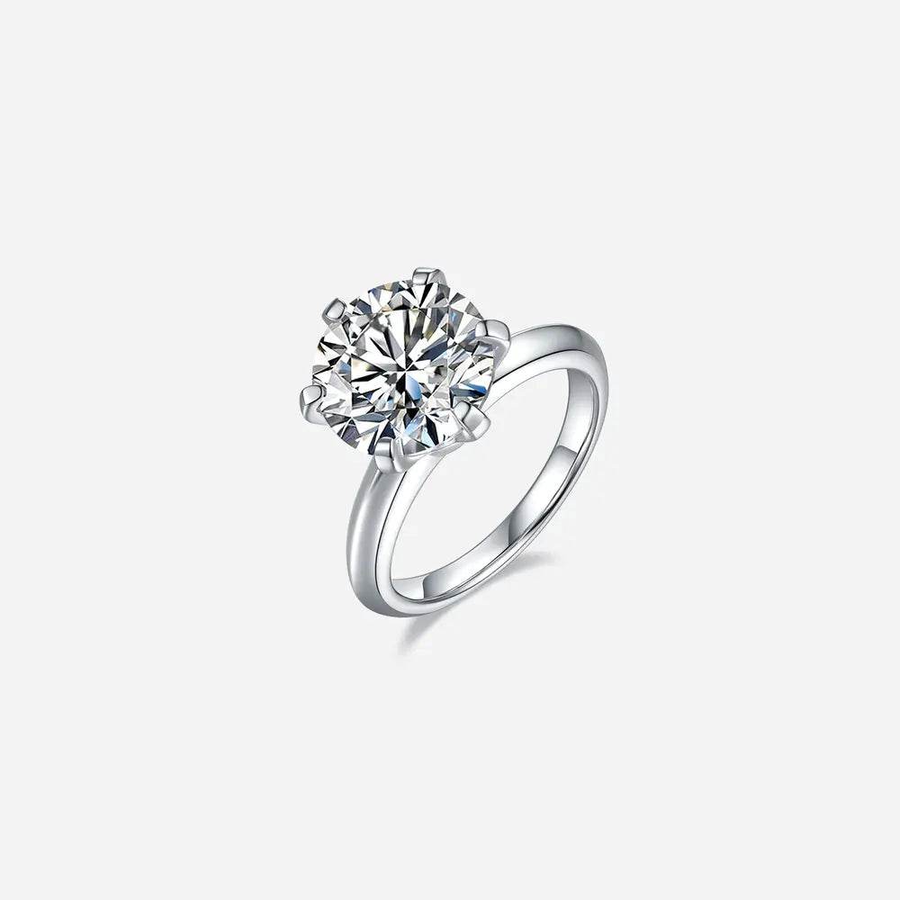 5 Carat Moissanite 925 Sterling Silver Ring - Tredona LLC