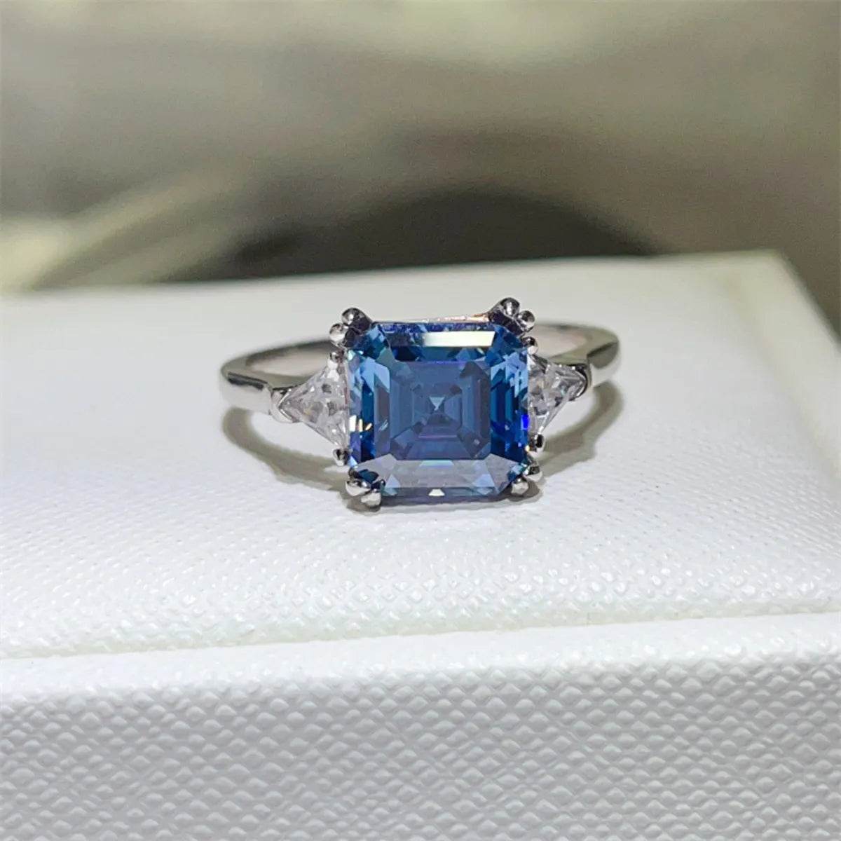 3 Carat Moissanite 925 Sterling Silver Ring - Tredona LLC