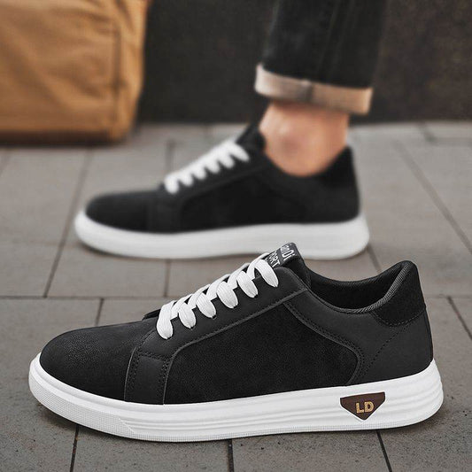 Men's Shoes Low-top Casual Leather Sneakers - Tredona LLC
