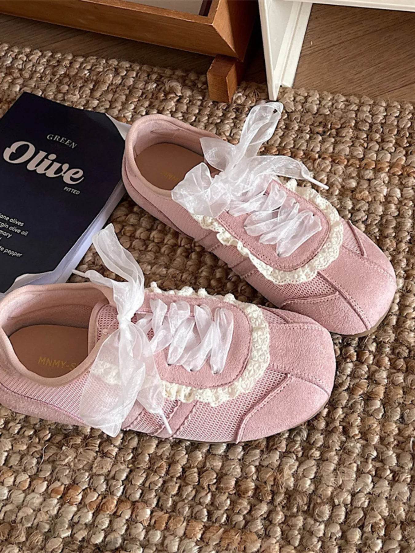 Round Toe Lace Up Sneakers - Tredona LLC