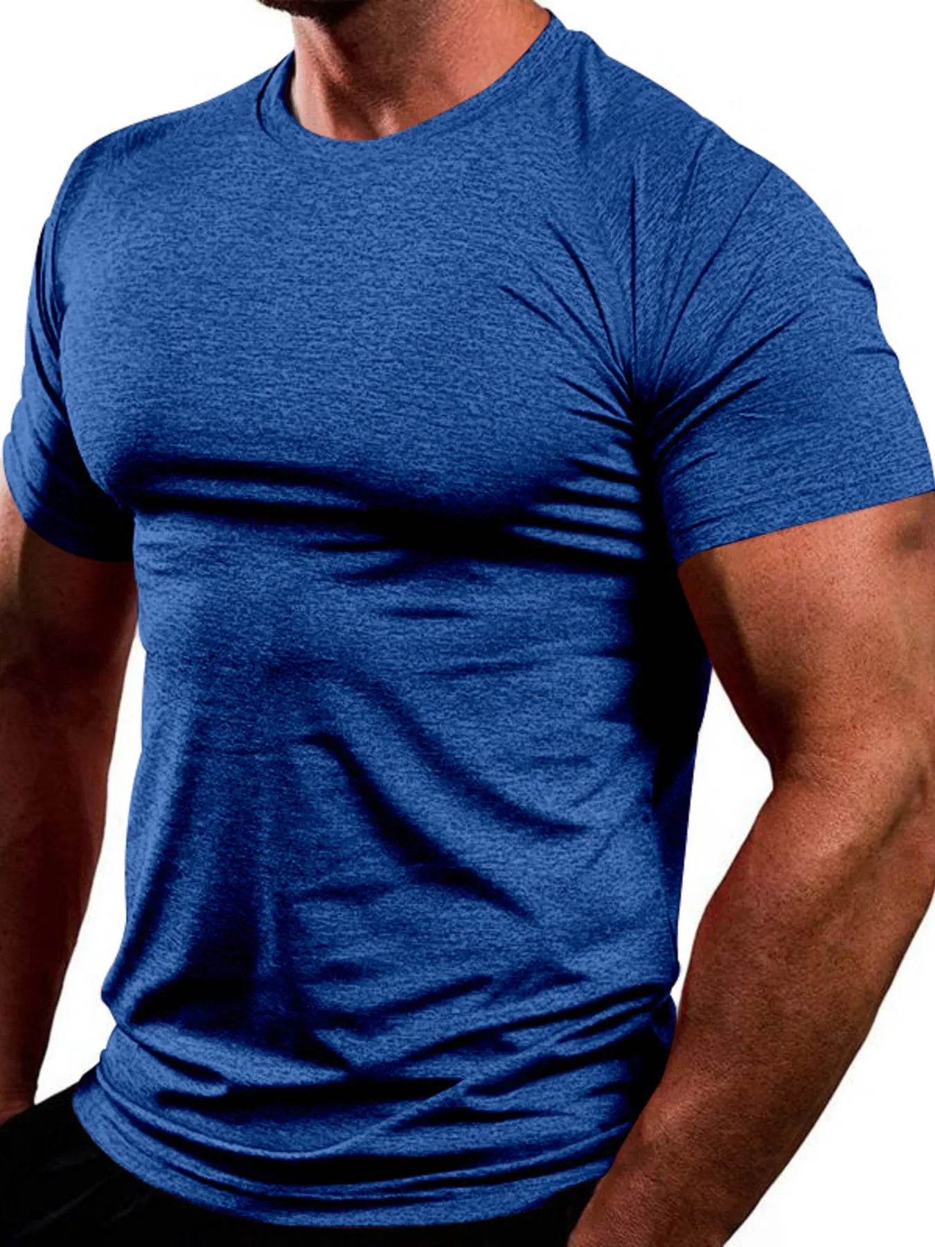 Men's Full Size Round Neck Short Sleeve T-Shirt Plus Size - Tredona LLC