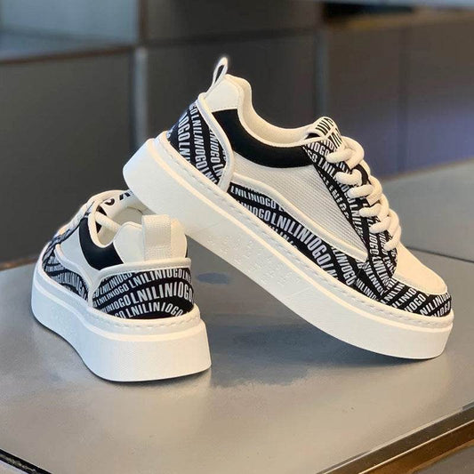 Thick Bottom Wear-resistant Board Shoes Breathable Fashion Casual Sneaker - Tredona LLC