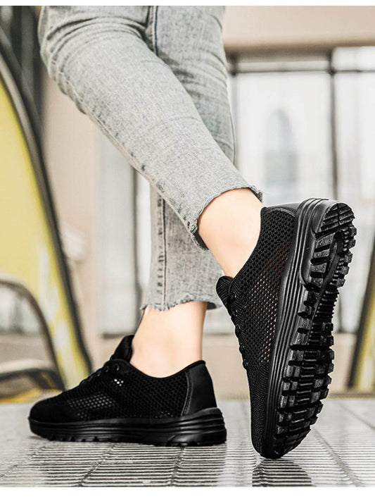 Lightweight Breathable Mesh Athletic Sneakers - Tredona LLC