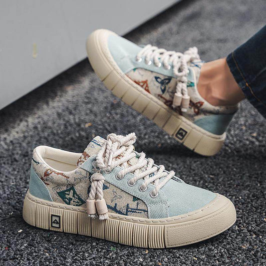 Trendy Wild Four Seasons Canvas Sneakers - Tredona LLC