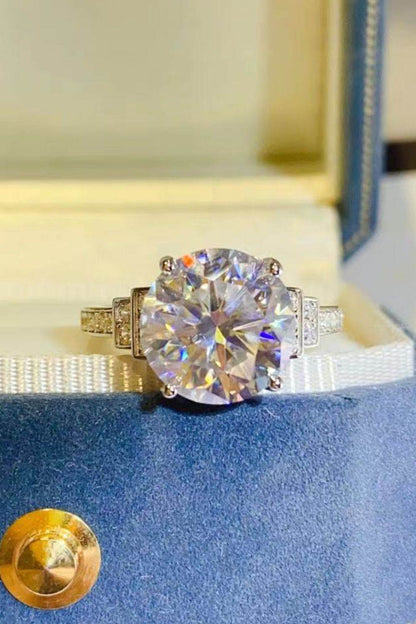 5 Carat Moissanite 925 Sterling Silver Ring - Tredona LLC
