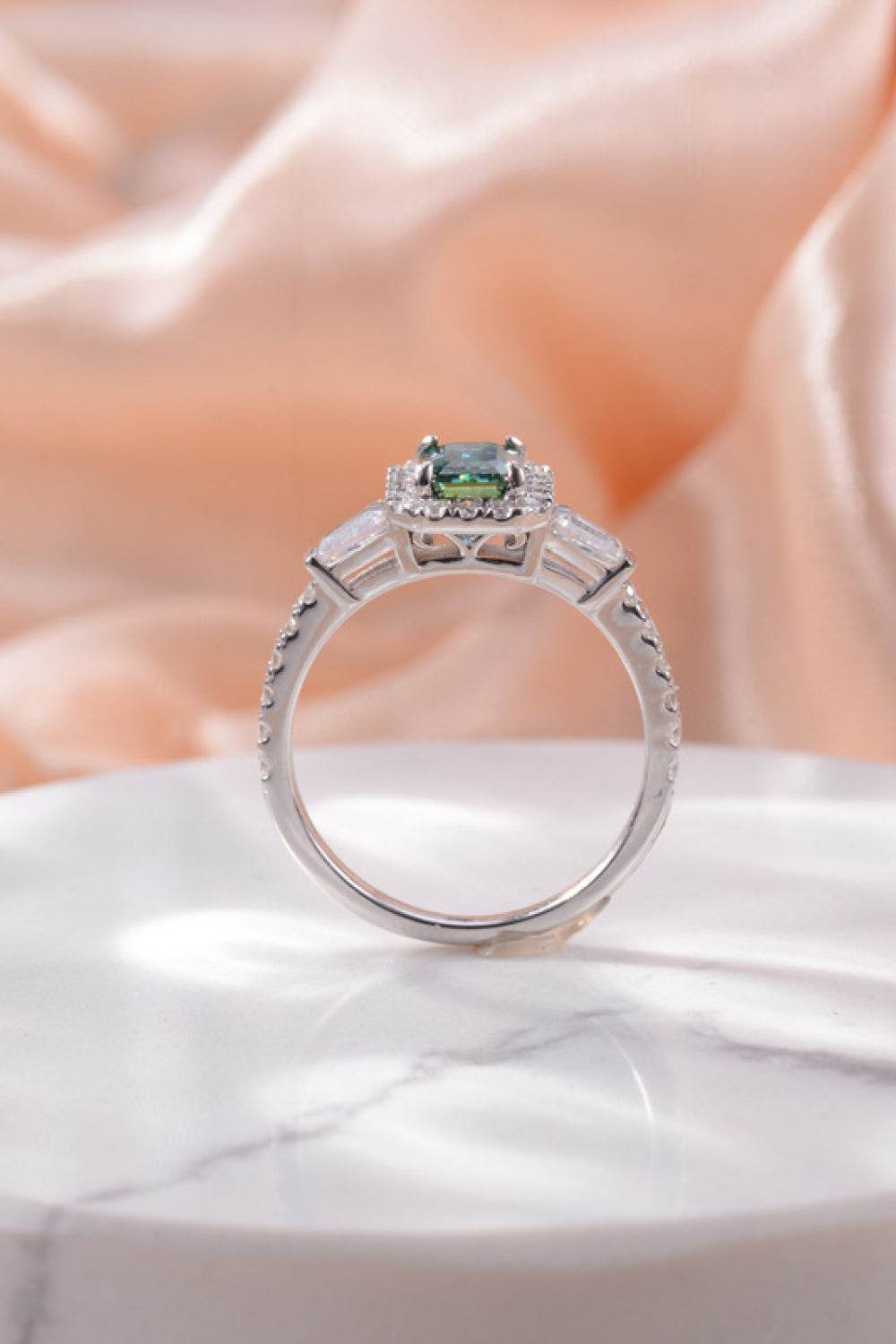1 Carat Moissanite 925 Sterling Silver Ring - Tredona LLC