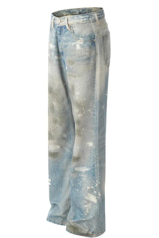 Men's Wide Leg Jeans - Tredona LLC
