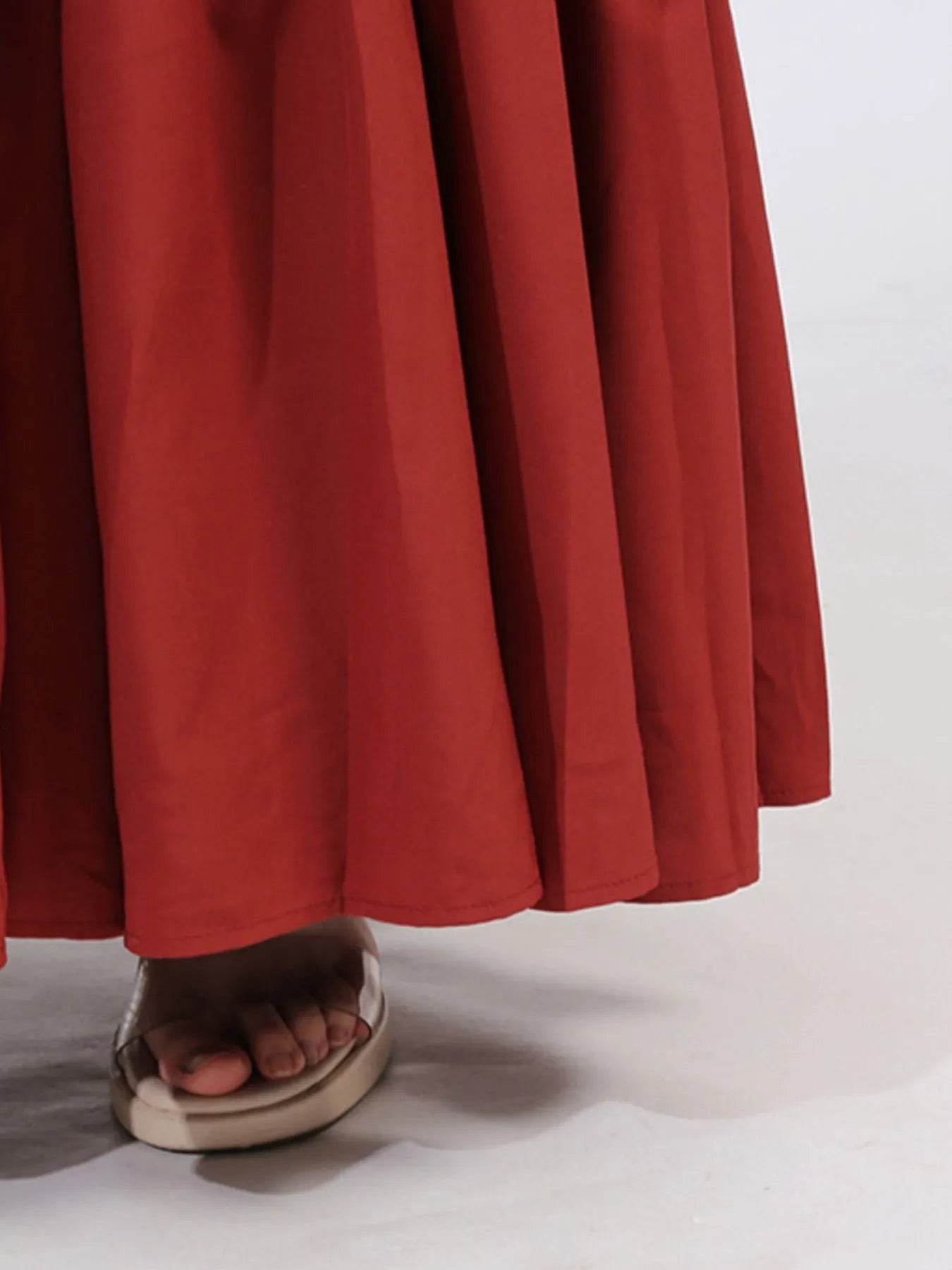 Tiered Tie Waist Maxi Dress - Tredona LLC