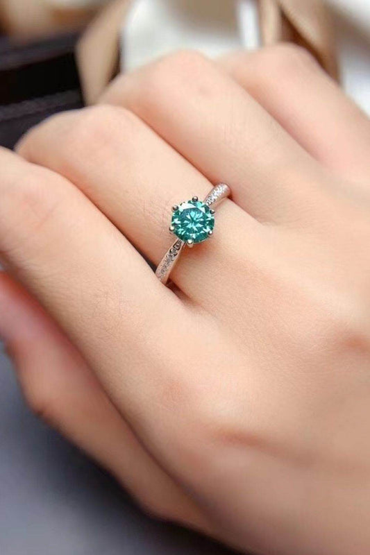 All For You 2 Carat Moissanite 925 Sterling Silver Ring - Tredona LLC