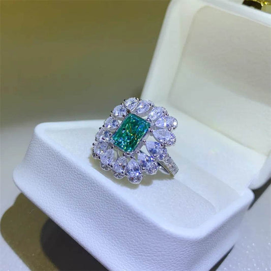 3 Carat Moissanite 925 Sterling Silver Ring - Tredona LLC