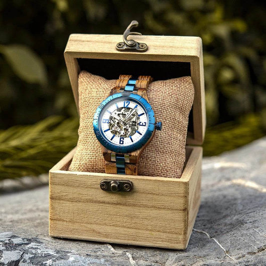 Wooden Automatic Mechanical Watches Men Luxury - Tredona LLC