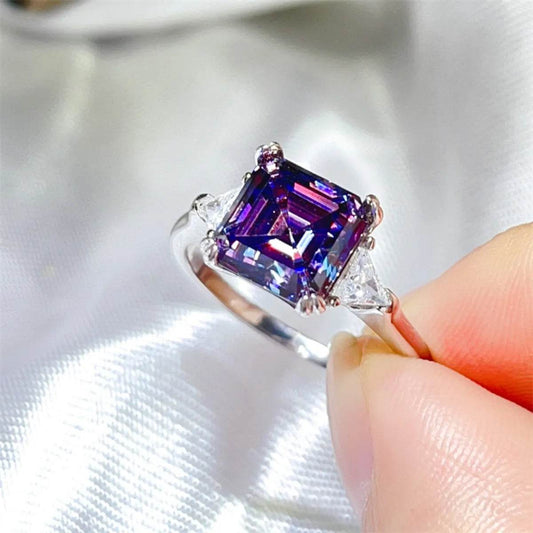 3 Carat Moissanite 925 Sterling Silver Ring - Tredona LLC