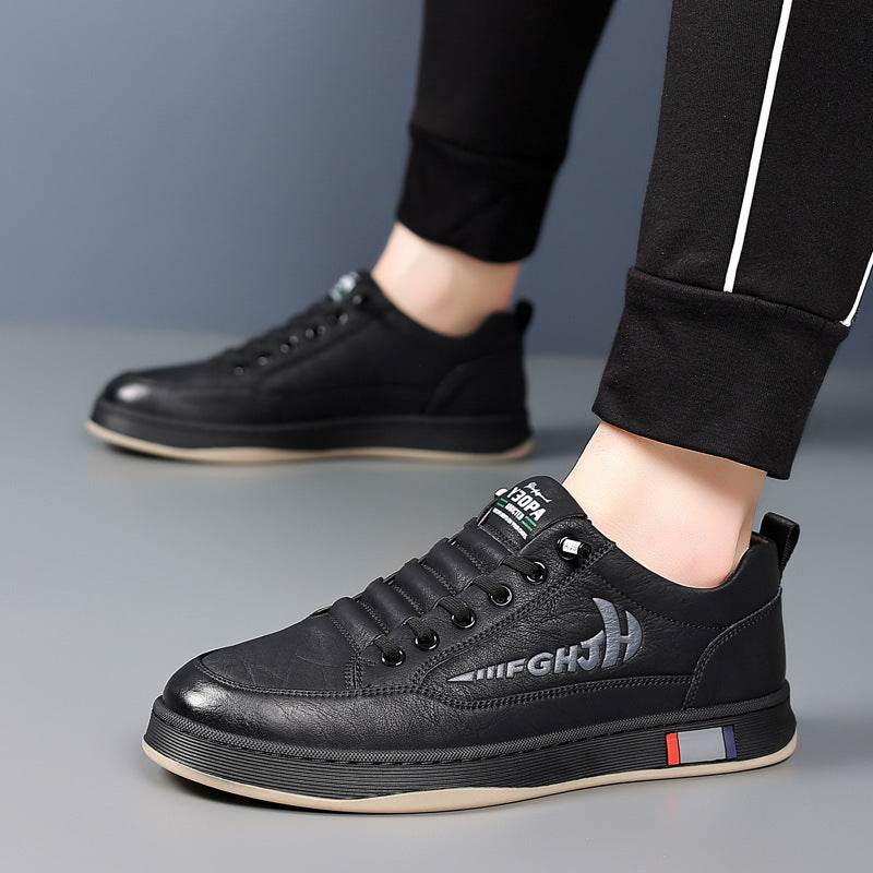 New Breathable All-matching Casual Men's Leather Shoes - Tredona LLC