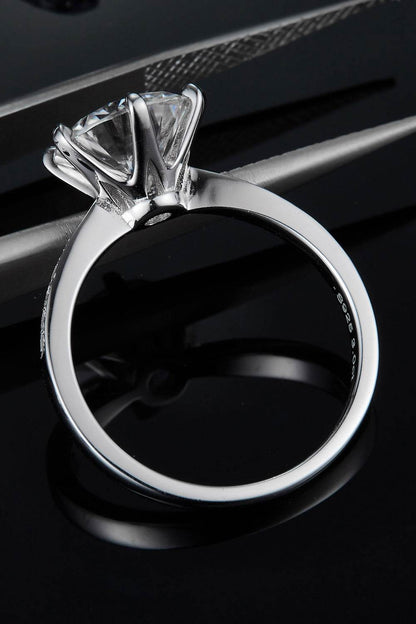 3 Carat Moissanite Side Stone Ring - Tredona LLC