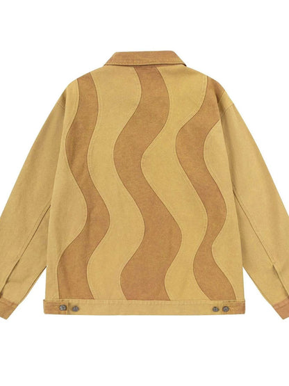 Men's Button Up Long Sleeve Jacket - Tredona LLC