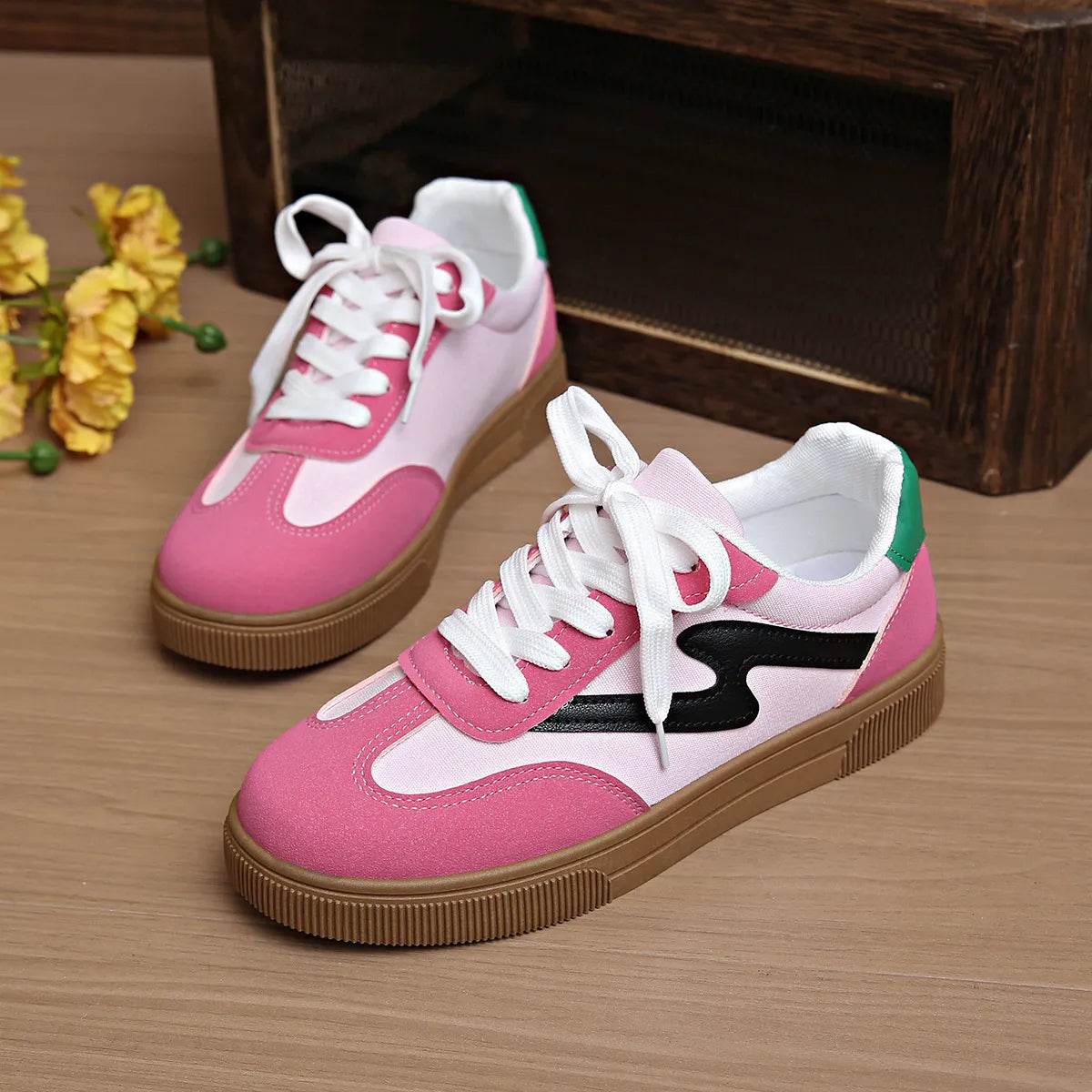 Lace Up Platform Sneakers - Tredona LLC