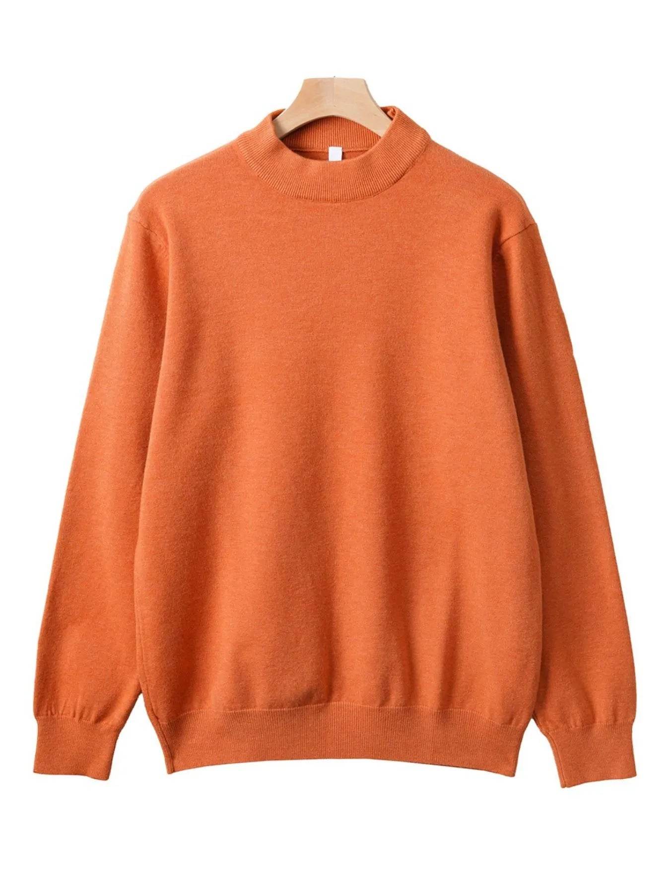 Men's Plus Size Round Neck Long Sleeve Sweater - Tredona LLC