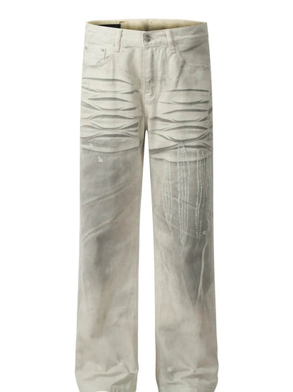 Men's Vintage washed Jeans - Tredona LLC