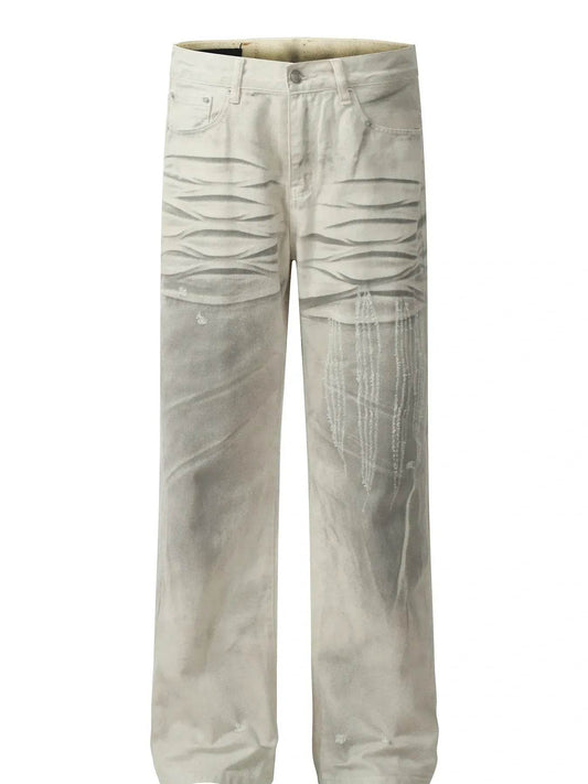 Men's Vintage washed Jeans - Tredona LLC