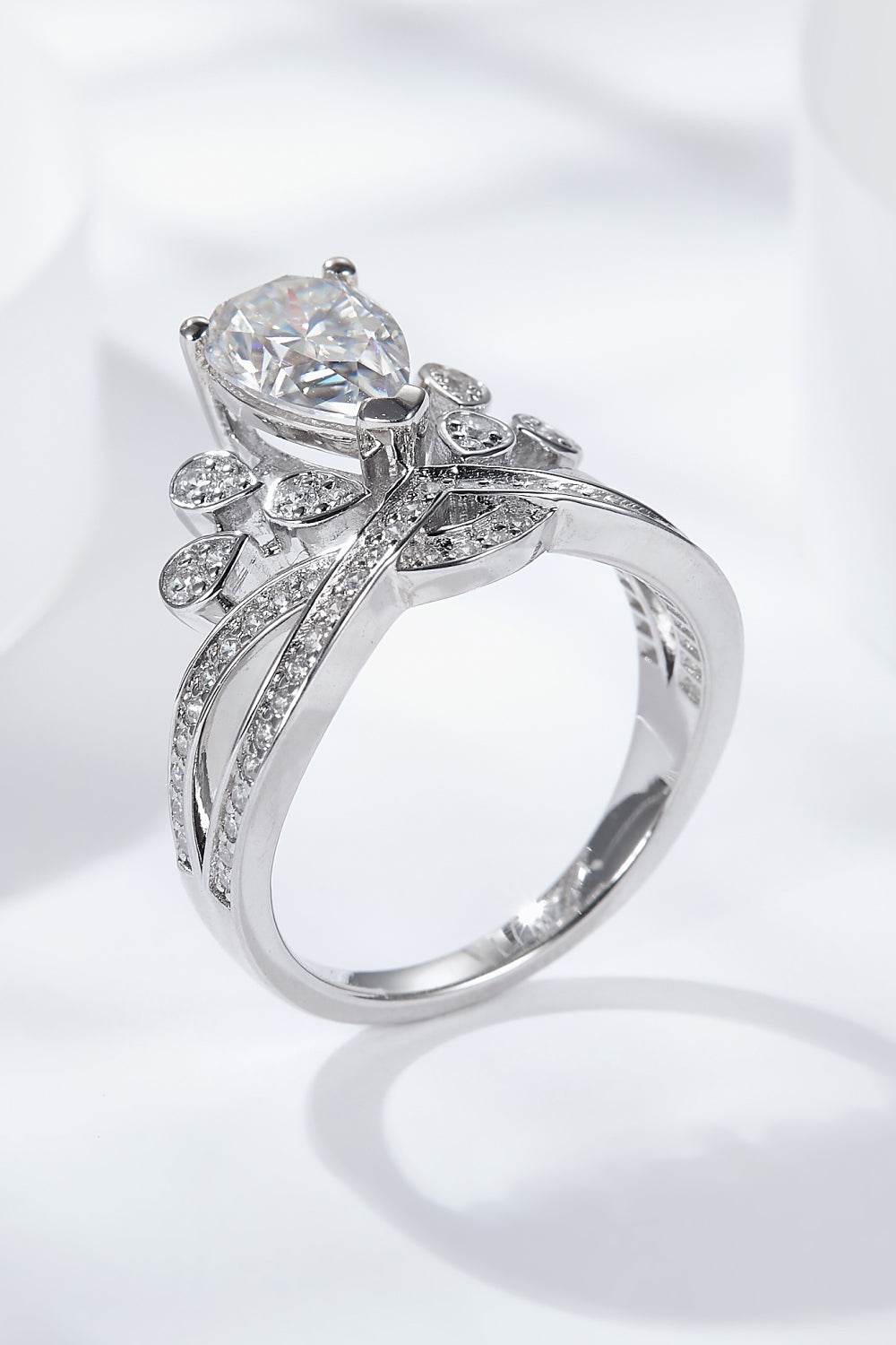 1.5 Carat Moissanite Crown-Shaped Ring - Tredona LLC