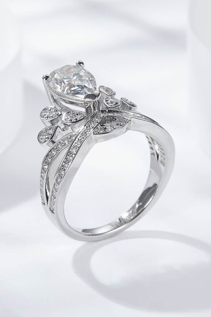 1.5 Carat Moissanite Crown-Shaped Ring - Tredona LLC