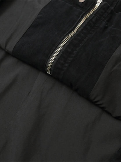 Men's Plus Size Drawstring Long Sleeve Jacket - Tredona LLC