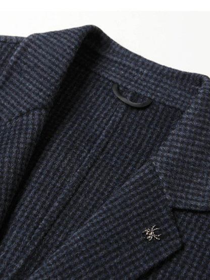 Men's Plus Size Lapel Collar Long Sleeve Blazer - Tredona LLC