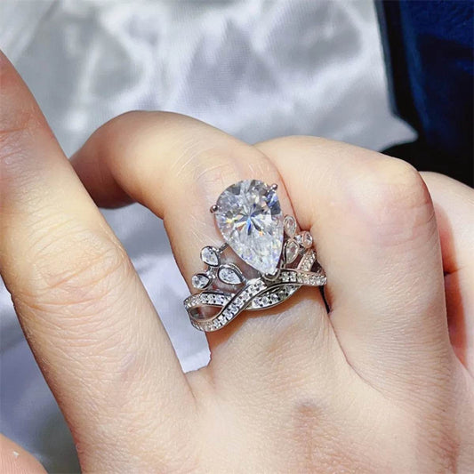 5 Carat Moissanite 925 Sterling Silver Ring - Tredona LLC