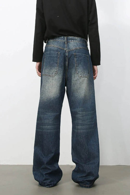 Men's Wide Leg Jeans - Tredona LLC