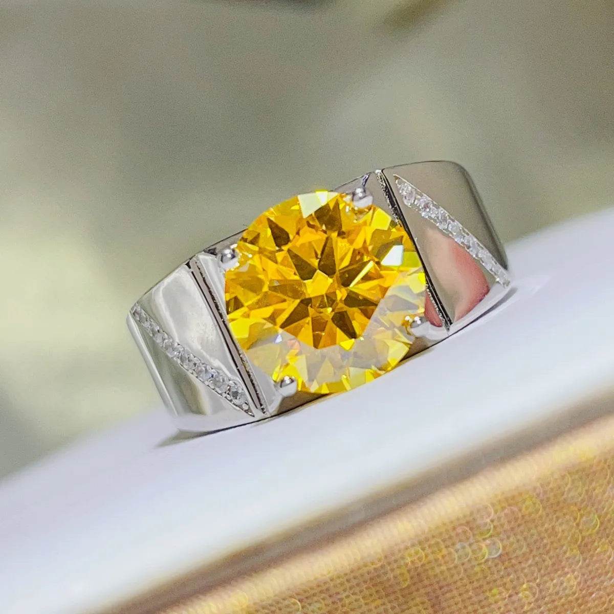 5 Carat Moissanite 925 Sterling Silver Ring - Tredona LLC