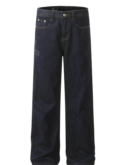 Men's Wide Leg Jeans - Tredona LLC