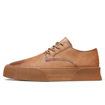 Lace-up Platform Korean Casual Shoes Retro Men's Shoes Board Shoes - Tredona LLC