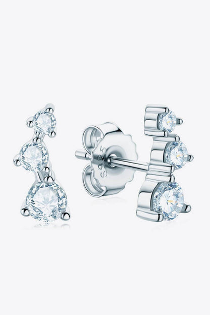 Adored Your Way Moissanite Stud Earrings - Tredona LLC