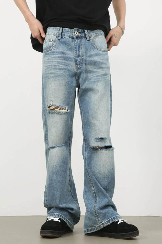 Men's Distressed Jeans - Tredona LLC