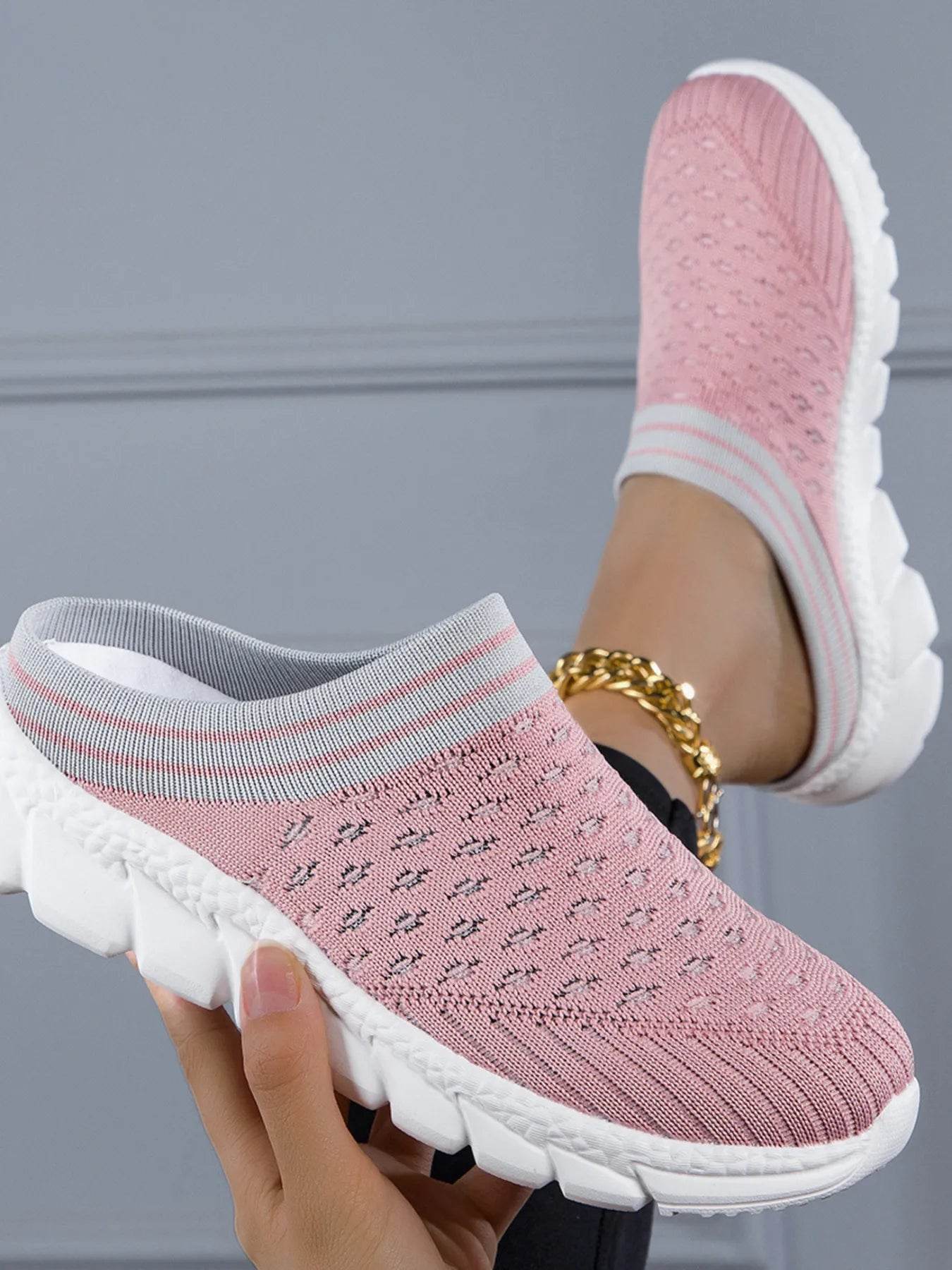 Breathable Mesh Slip-On Sneakers - Tredona LLC