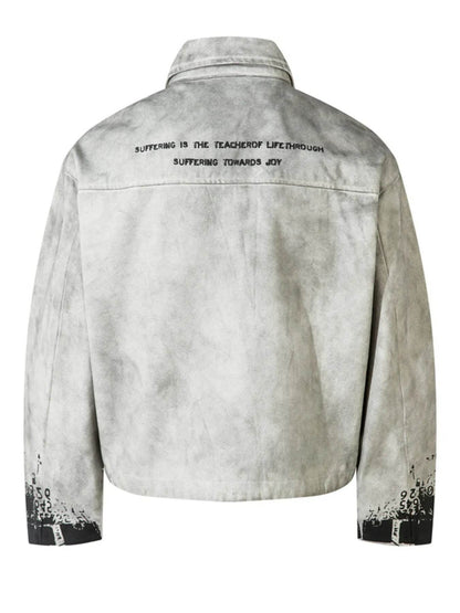 Men's Printed Zip Up Jacket - Tredona LLC