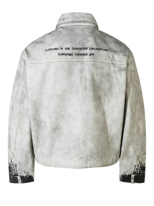 Men's Printed Zip Up Jacket - Tredona LLC