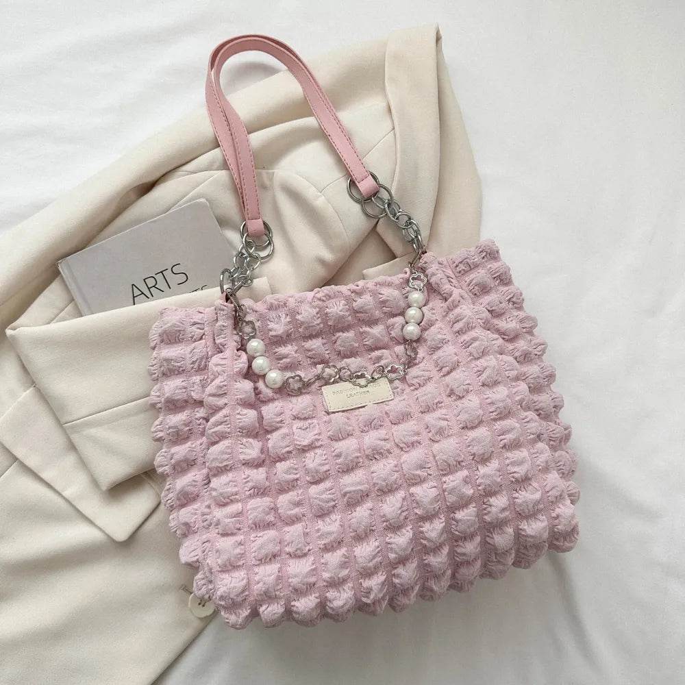 Bubble Textured Tote Bag - Tredona LLC