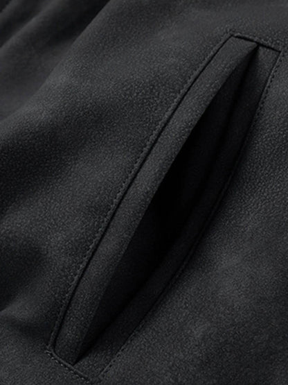 Men's Zip Up Letter Graphic Bomber Jacket - Tredona LLC