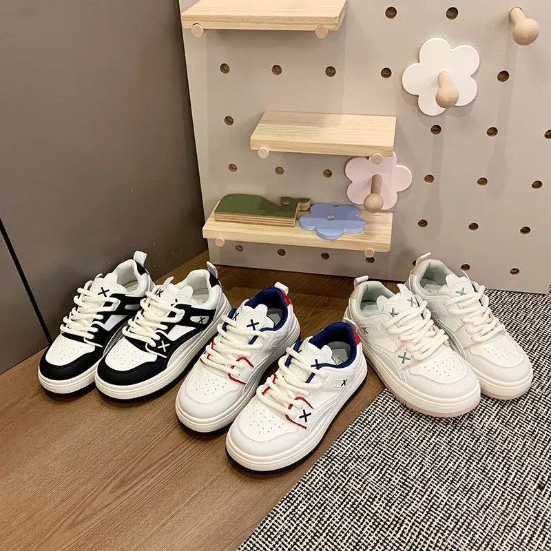 Round Toe Lace Up Sneakers - Tredona LLC