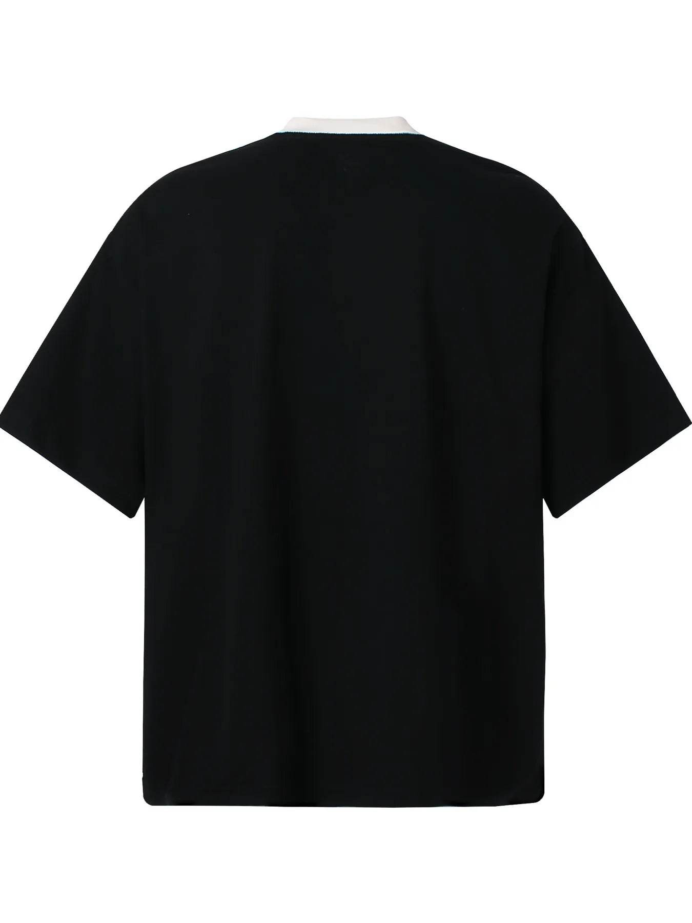 Men's Graphic Round Neck Oversized T-Shirt - Tredona LLC