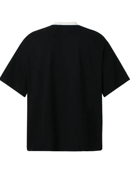 Men's Graphic Round Neck Oversized T-Shirt - Tredona LLC