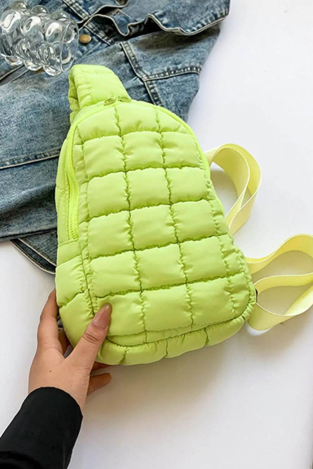 Quilted Nylon Crossbody Bag - Tredona LLC