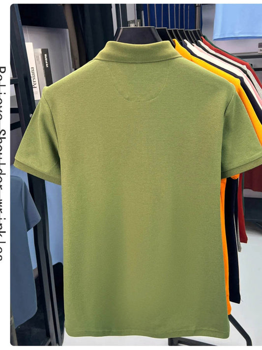 Men's Plus Size Collared Neck Short Sleeve Polo - Tredona LLC
