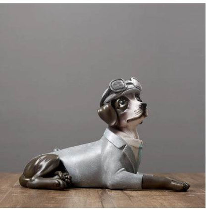 Creative Home Living Room Hallway Dog Model Decoration - Tredona LLC
