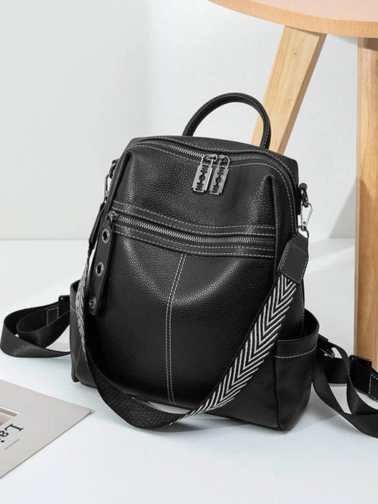 Leather Multi-Compartment Backpack Bag - Tredona LLC