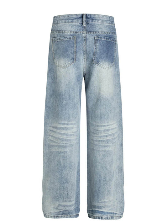 Men's Wide Leg Jeans - Tredona LLC